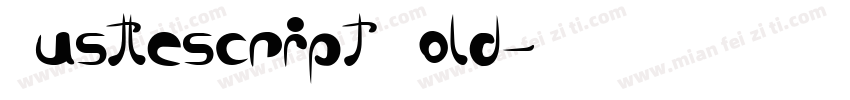 Hustlescript Bold字体转换